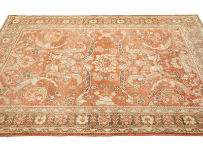 Antique Mahal Wool Rug 5 X 8