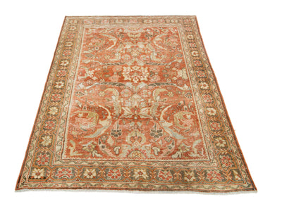 Antique Mahal Wool Rug 5 X 8