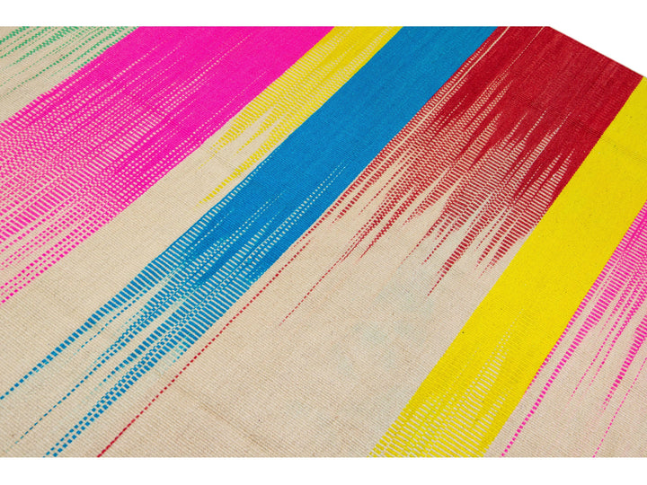 Modern Kilim Wool Rug 10 X 14
