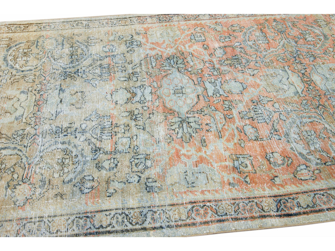 Antique Mahal Wool Rug 5 X 9