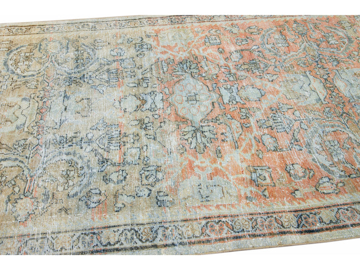 Antique Mahal Wool Rug 5 X 9