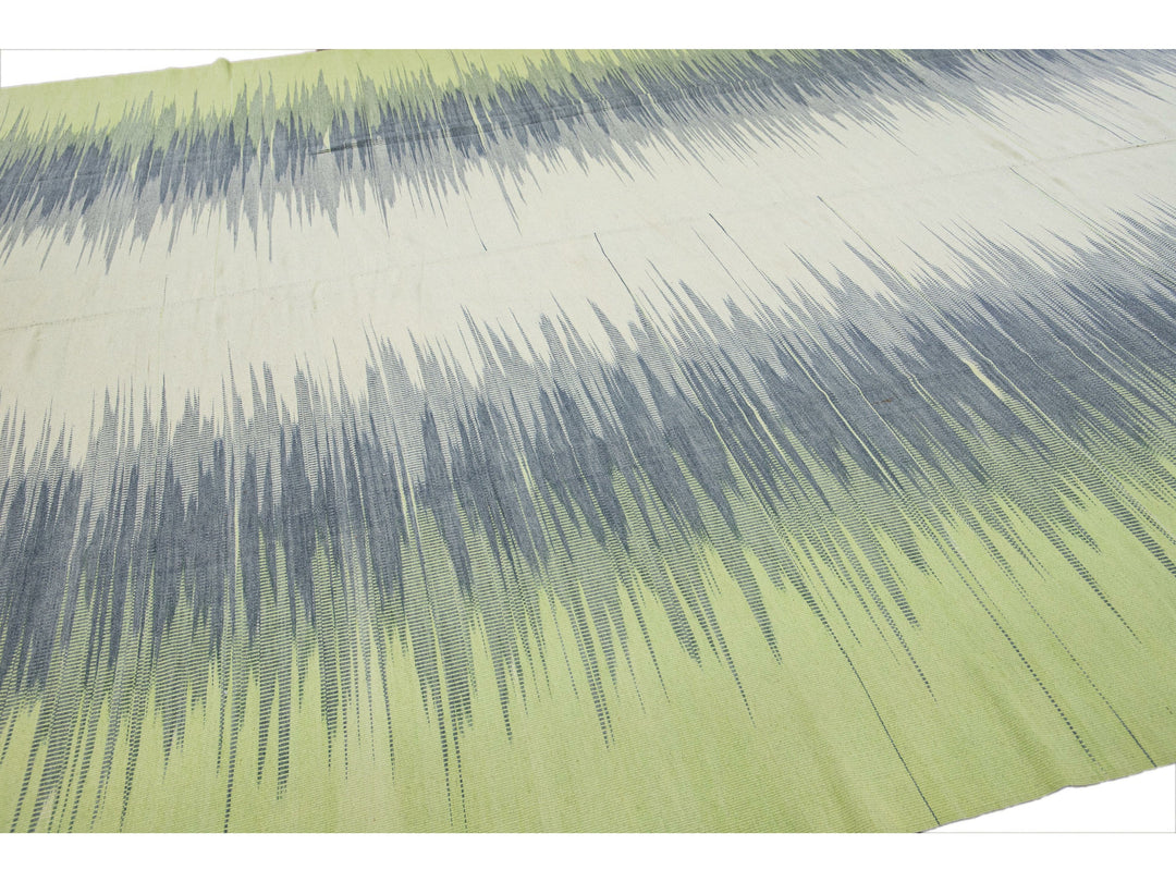 Modern Kilim Wool Rug 12 X 17