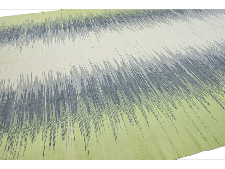 Modern Kilim Wool Rug 12 X 17