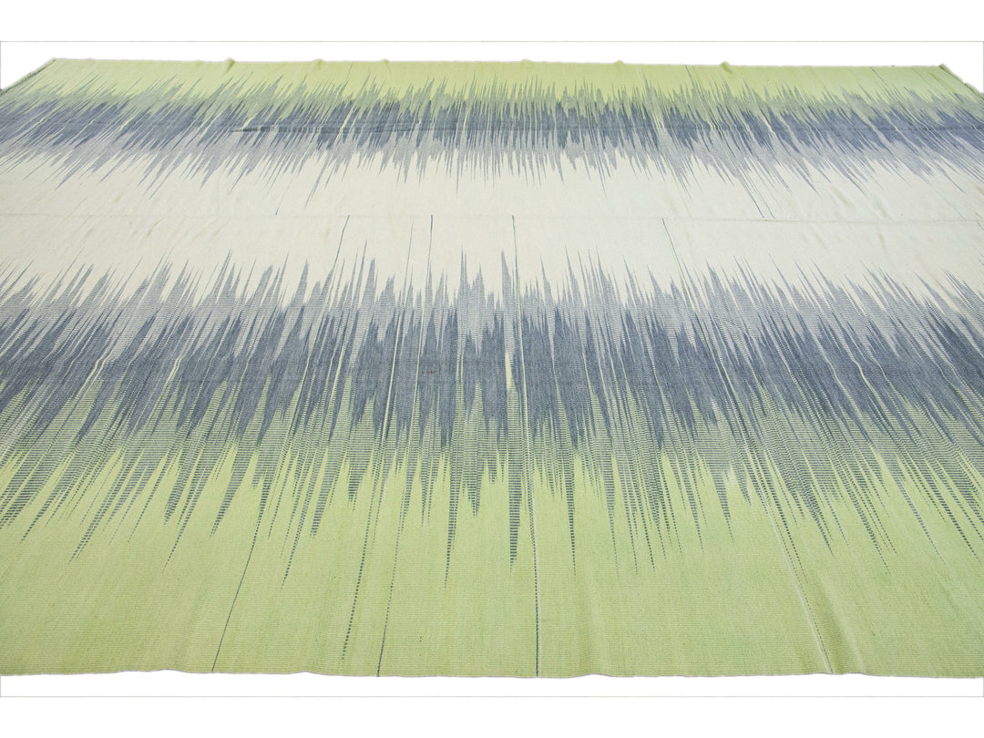 Modern Kilim Wool Rug 12 X 17