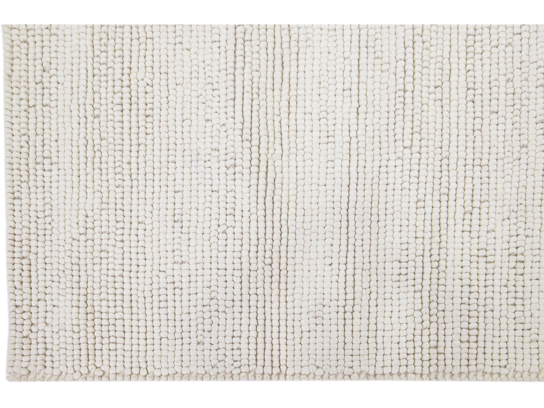 Modern Felted Texture Wool Rug 9 X 12