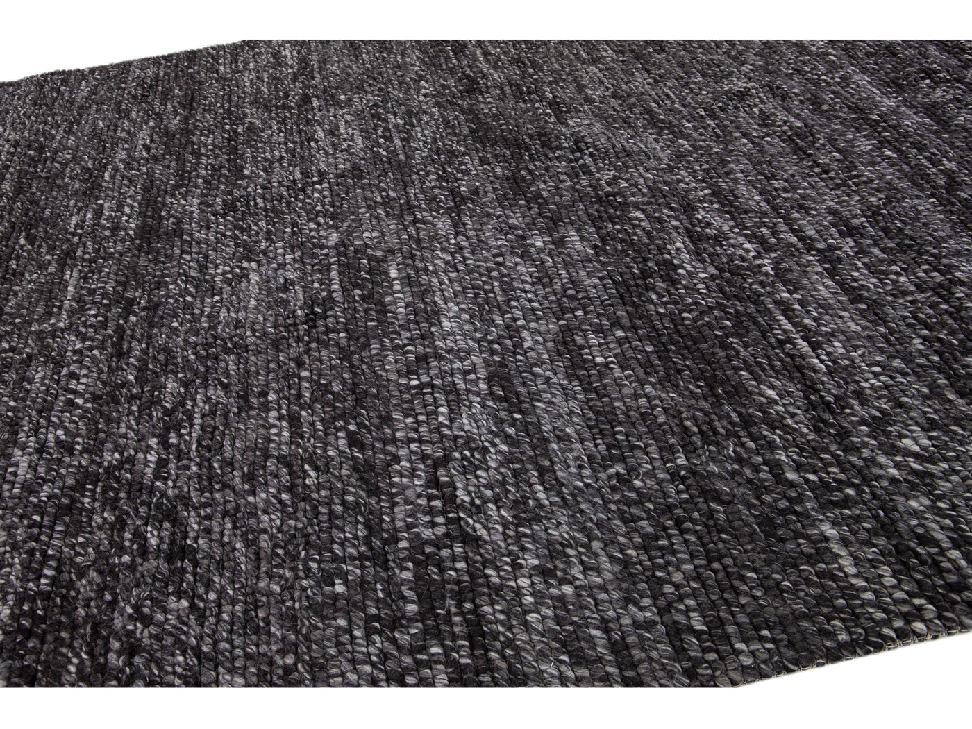 Modern Felted Texture Wool Rug 9 X 12