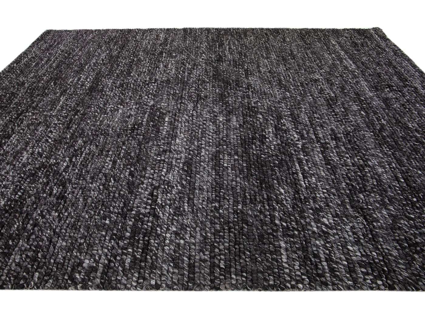 Modern Felted Texture Wool Rug 9 X 12