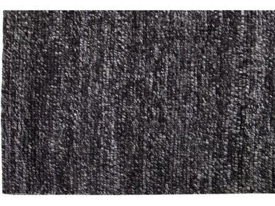 Modern Felted Texture Wool Rug 9 X 12