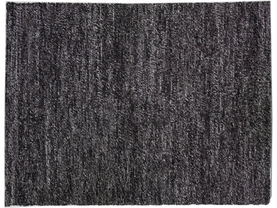 Modern Felted Texture Wool Rug 9 X 12