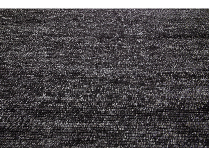 Modern Felted Texture Wool Rug 10 X 14