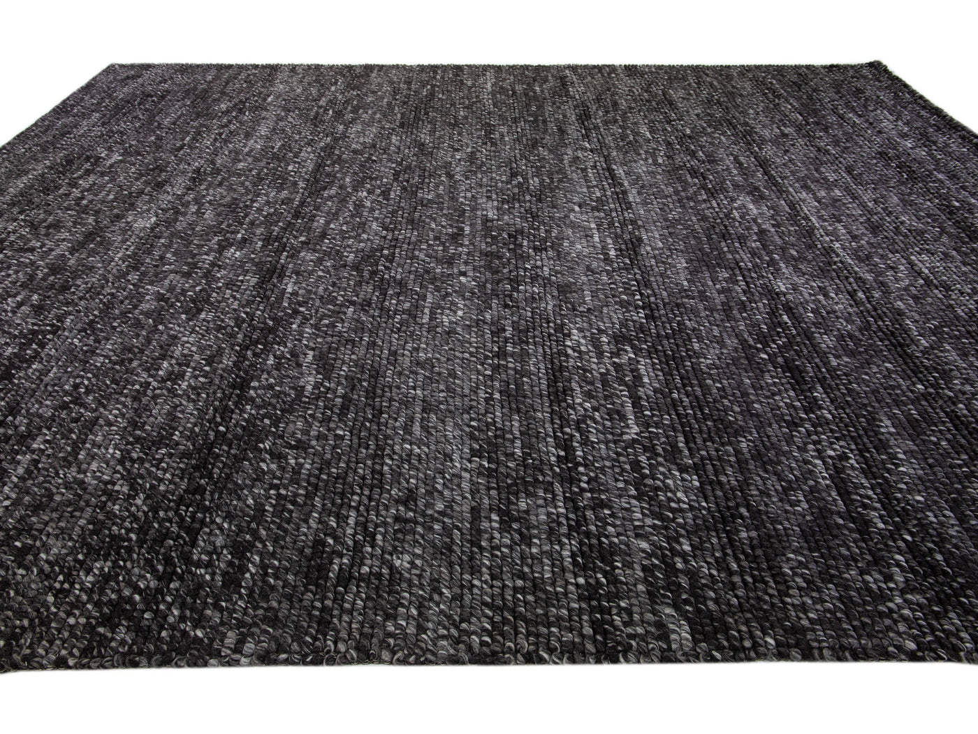 Modern Felted Texture Wool Rug 12 X 15