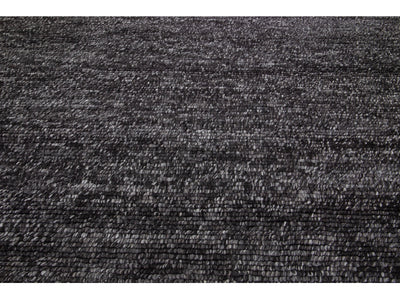 Modern Felted Texture Wool Rug 12 X 15