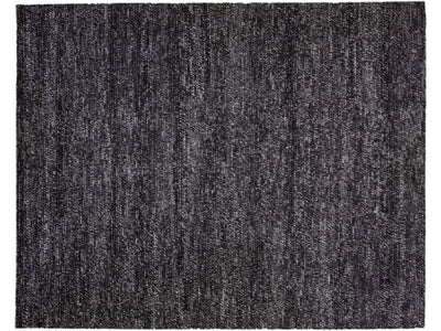 Modern Felted Texture Wool Rug 12 X 15