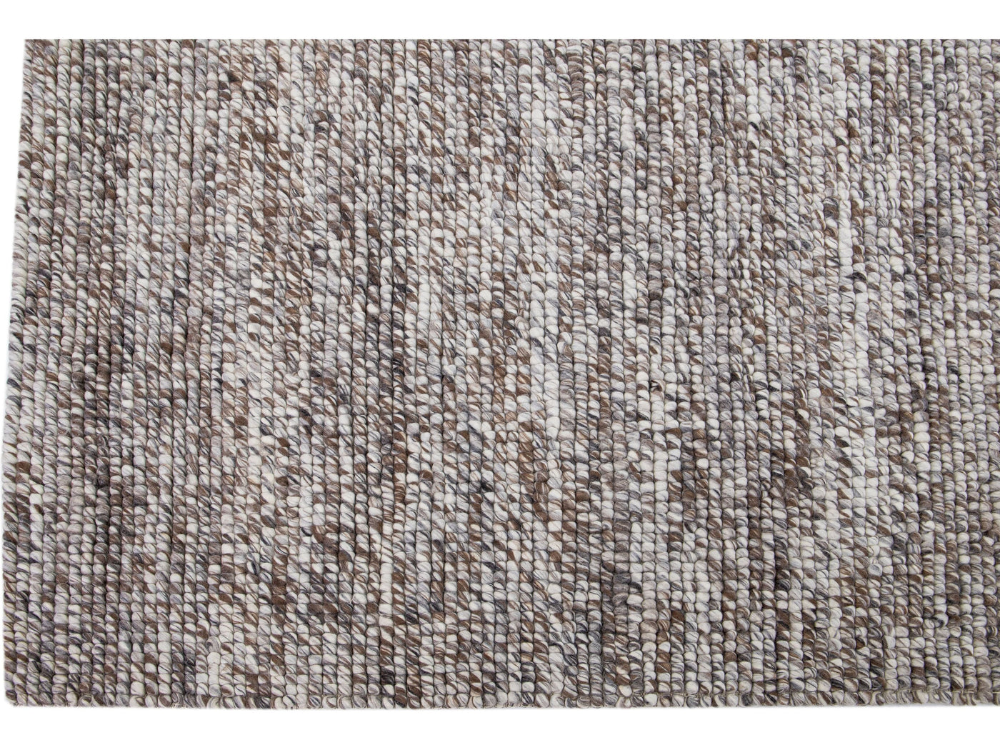 Modern Textured/Felt Wool Rug 9 X 12