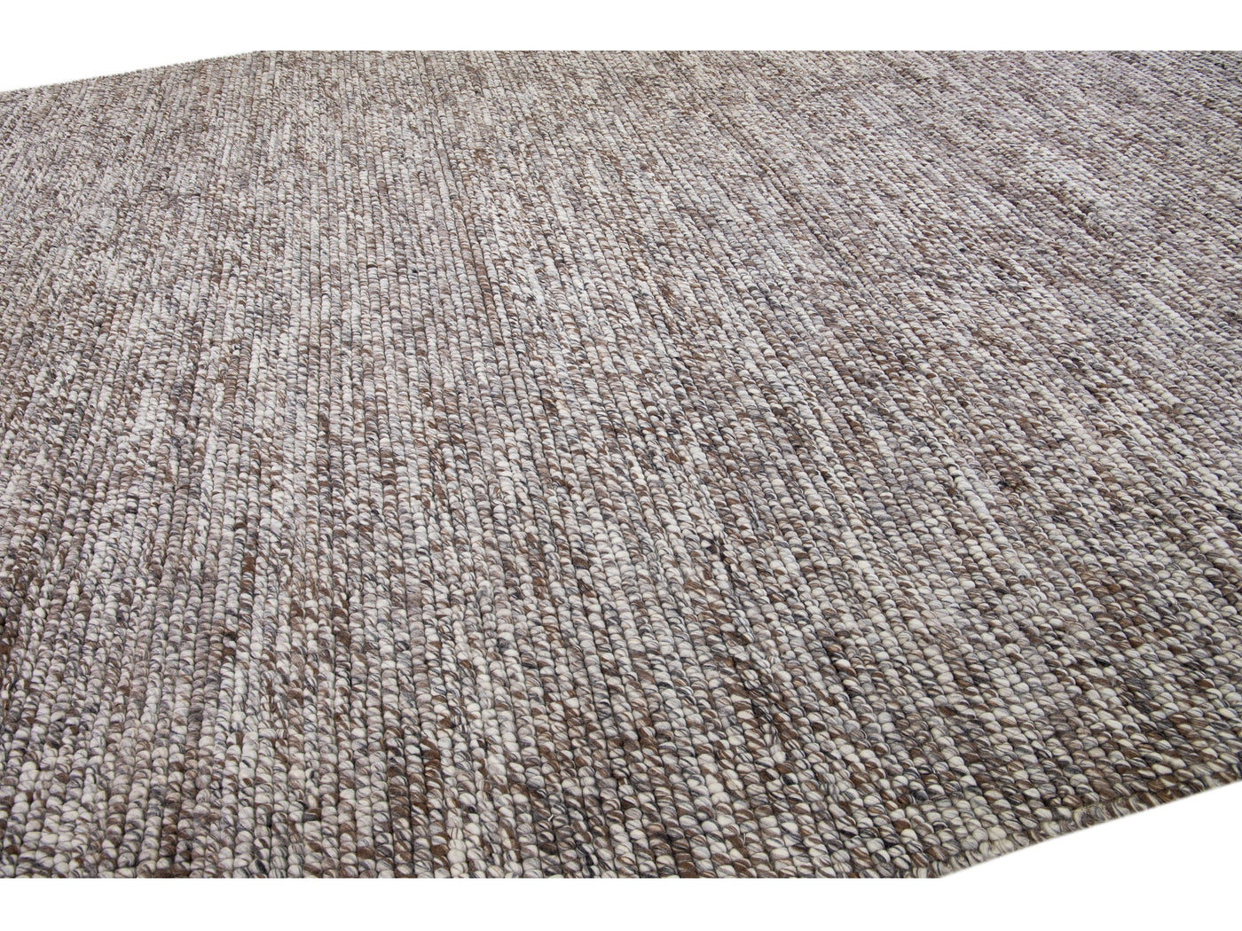 Modern Felted Texture Wool Rug 12 X 15