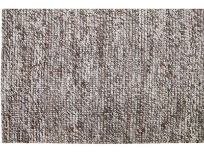 Modern Felted Texture Wool Rug 12 X 15