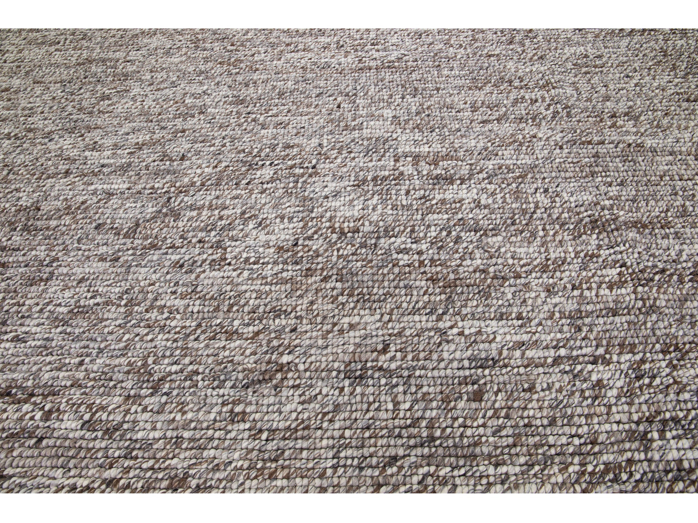 Modern Felted Texture Wool Rug 12 X 15