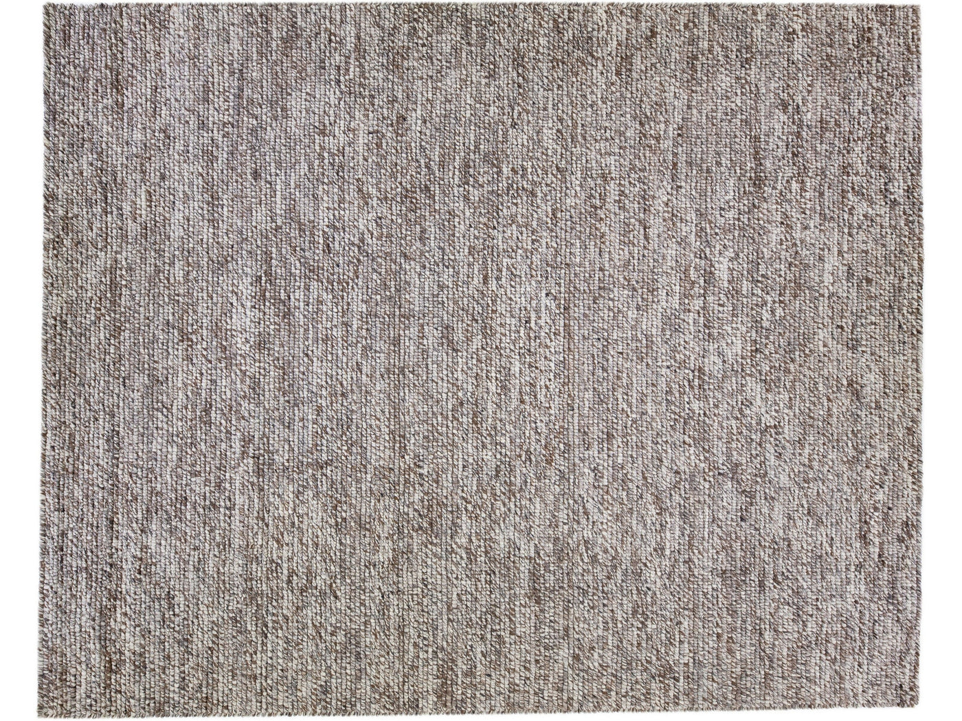 Modern Felted Texture Wool Rug 12 X 15