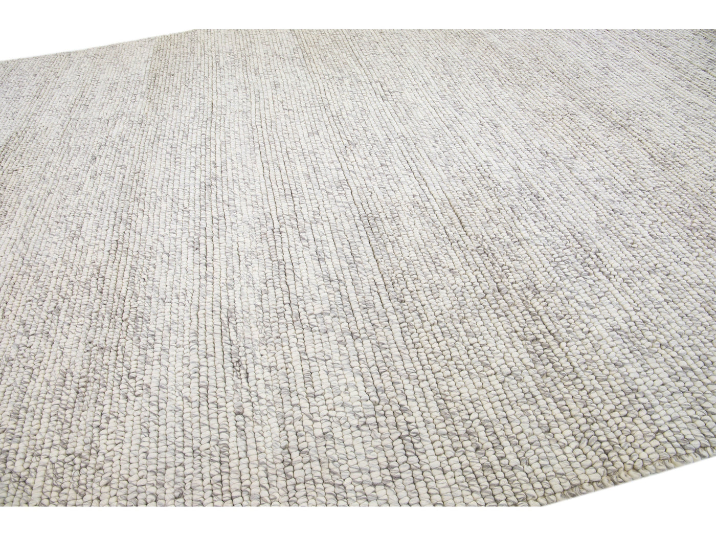 Modern Felted Texture Wool Rug 12 X 15