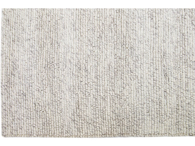 Modern Felted Texture Wool Rug 12 X 15