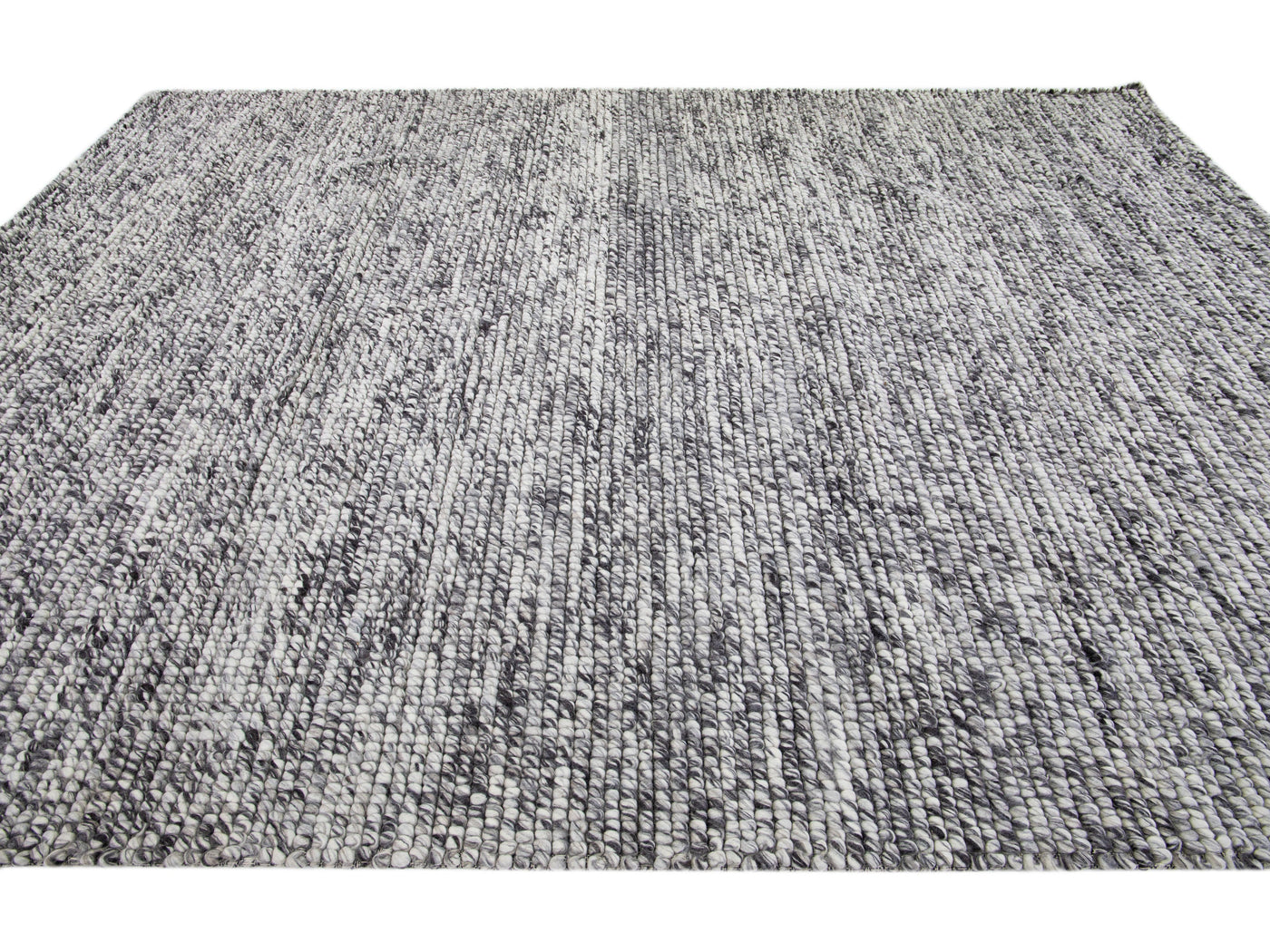 Modern Felted Texture Wool Rug 9 X 12