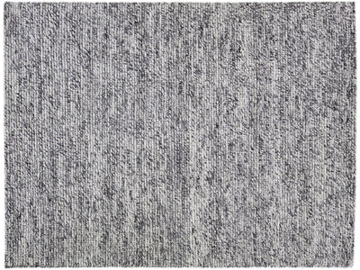 Modern Felted Texture Wool Rug 9 X 12