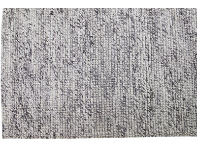 Modern Felted Texture Wool Rug 12 X 15