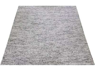 Modern Felted Texture Wool Rug 12 X 15