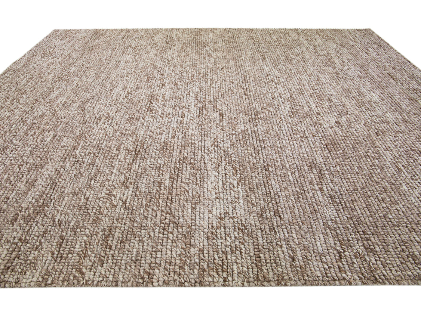 Modern Felted Texture Wool Rug 10 X 14