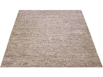 Modern Felted Texture Wool Rug 10 X 14