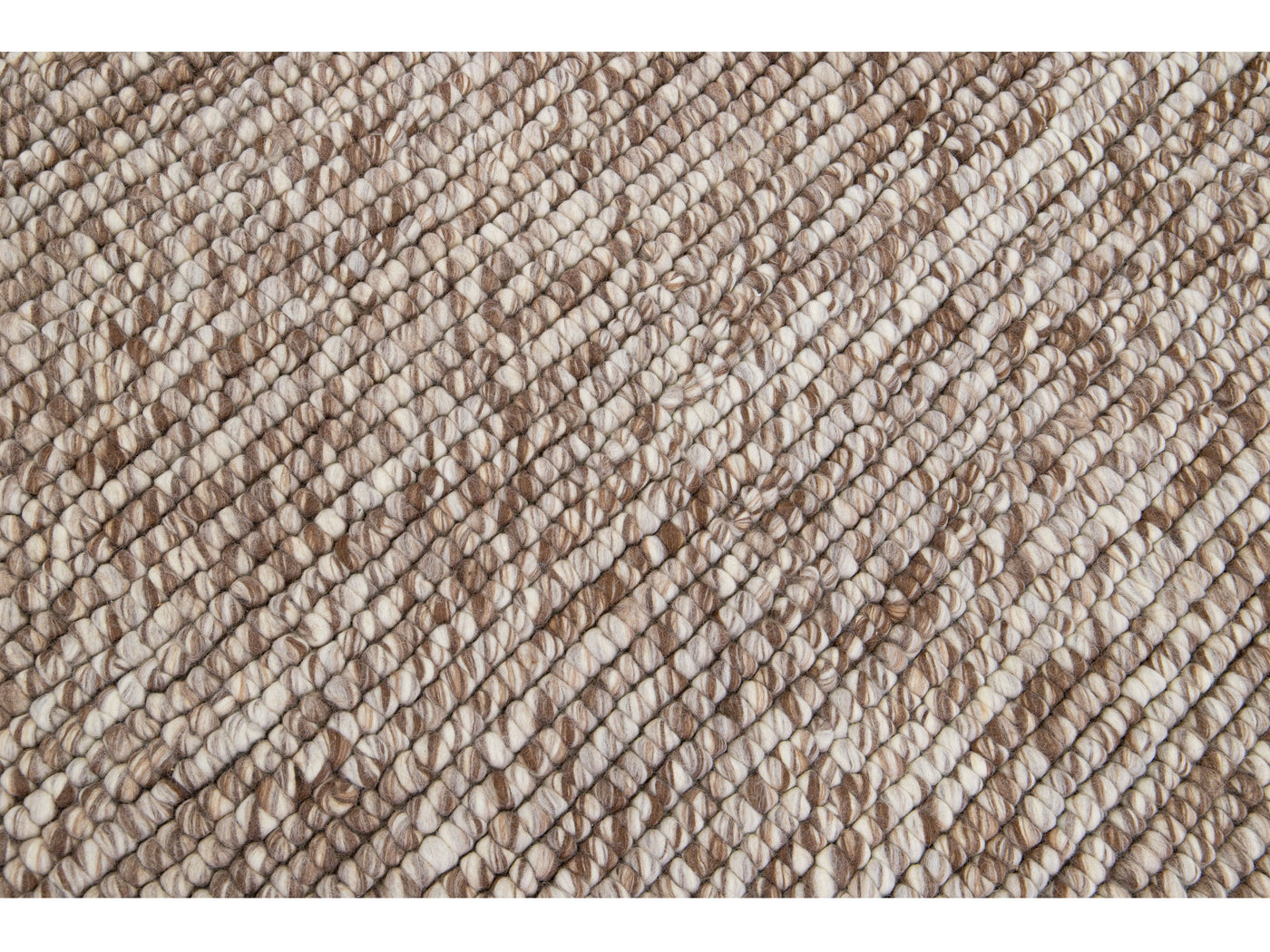 Modern Felted Texture Wool Rug 10 X 14