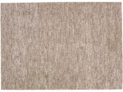 Modern Felted Texture Wool Rug 10 X 14