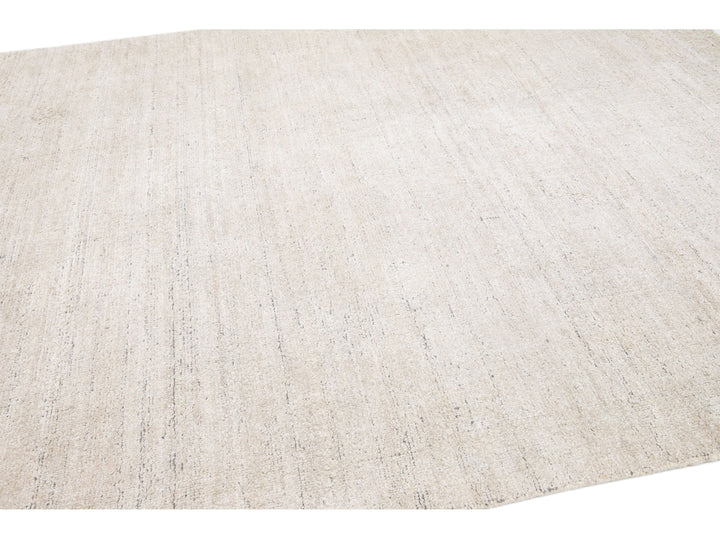 Modern Bamboo & Silk Groove Rug 8 X 10