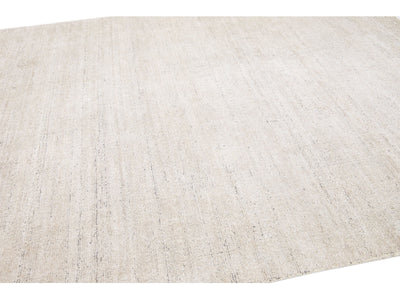 Modern Bamboo & Silk Groove Rug 8 X 10