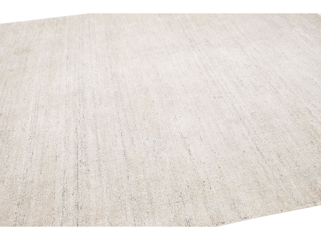 Modern Bamboo & Silk Groove Rug 8 X 10