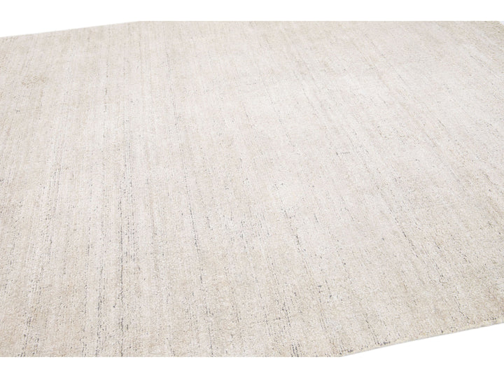 Modern Bamboo & Silk Groove Rug 8 X 10