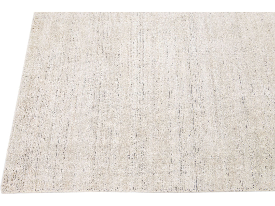 Modern Bamboo & Silk Groove Rug 8 X 10