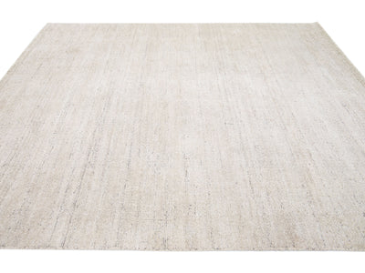 Modern Bamboo & Silk Groove Rug 8 X 10