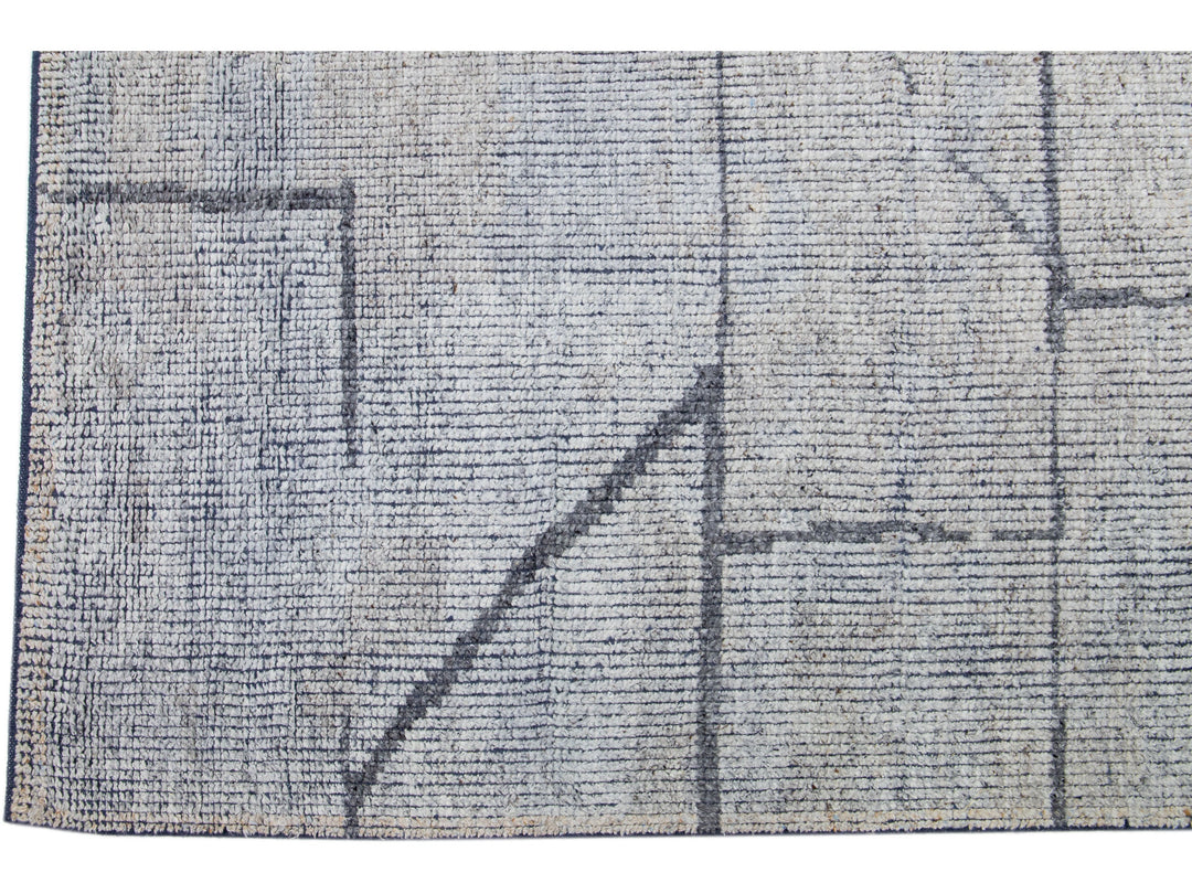 Modern Moroccan Style Wool Rug 12 x 15