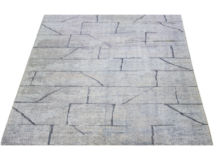 Modern Moroccan Style Wool Rug 12 x 15