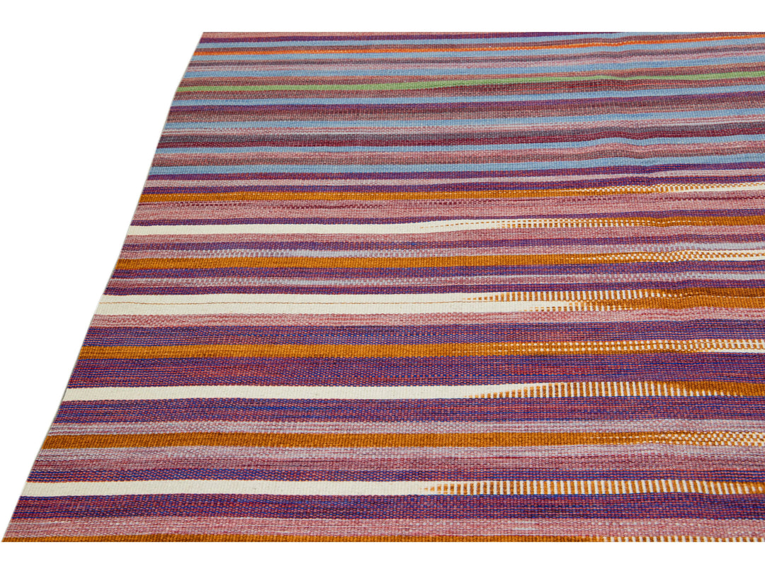 Modern Kilim Wool Rug 12 X 14