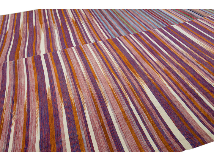 Modern Kilim Wool Rug 12 X 14