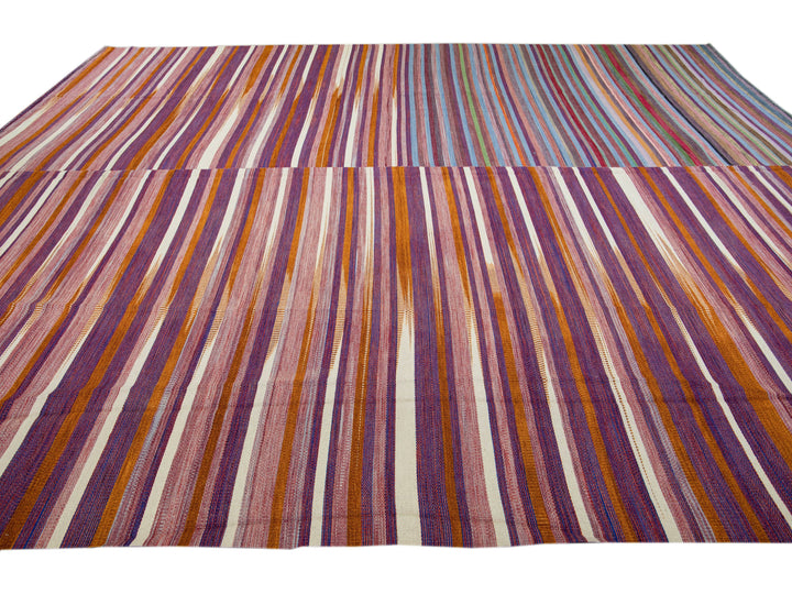 Modern Kilim Wool Rug 12 X 14