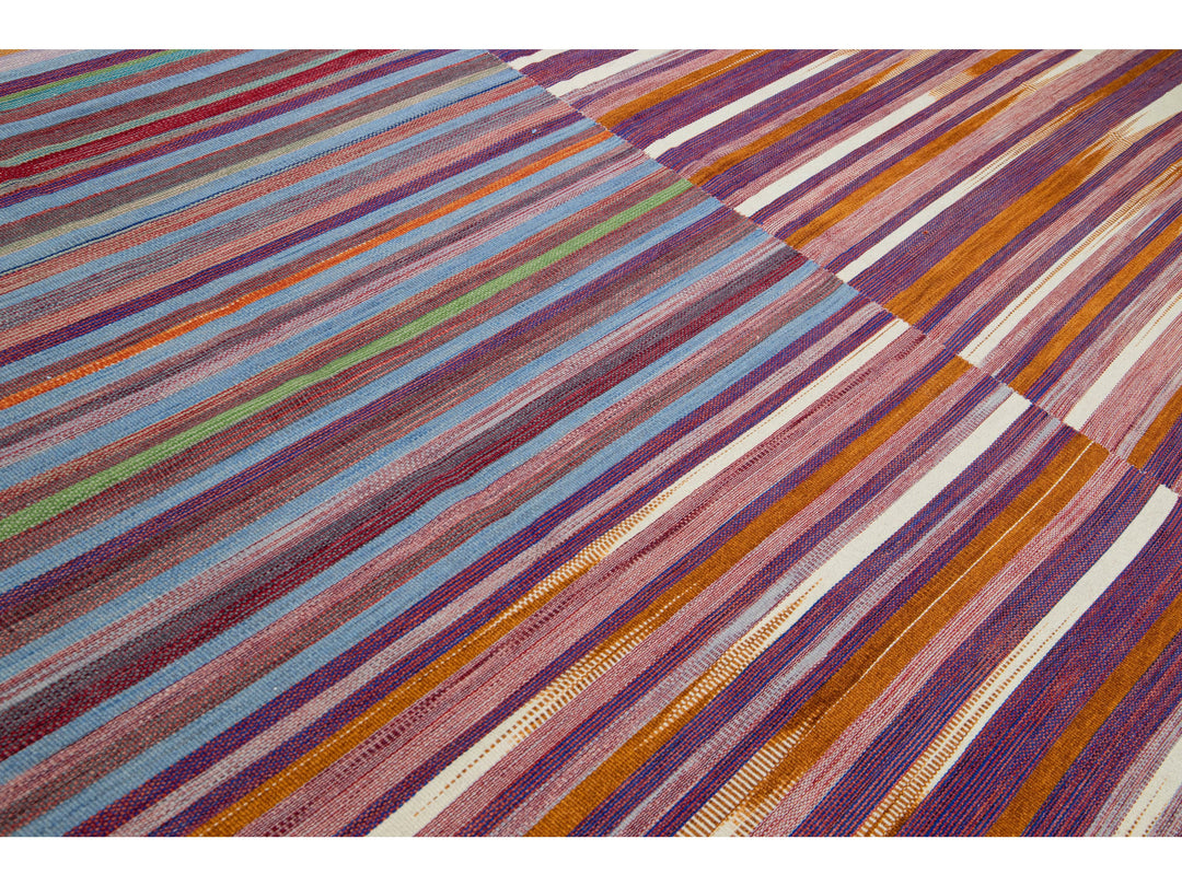 Modern Kilim Wool Rug 12 X 14