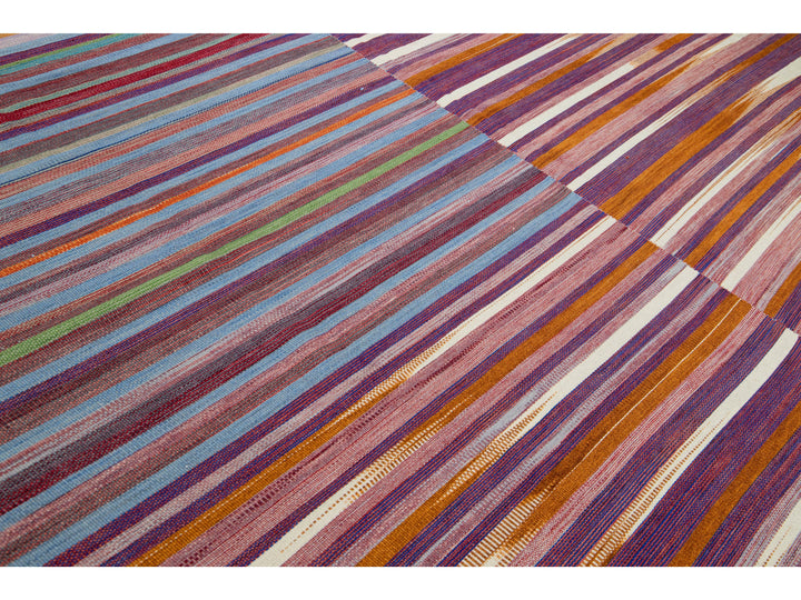 Modern Kilim Wool Rug 12 X 14