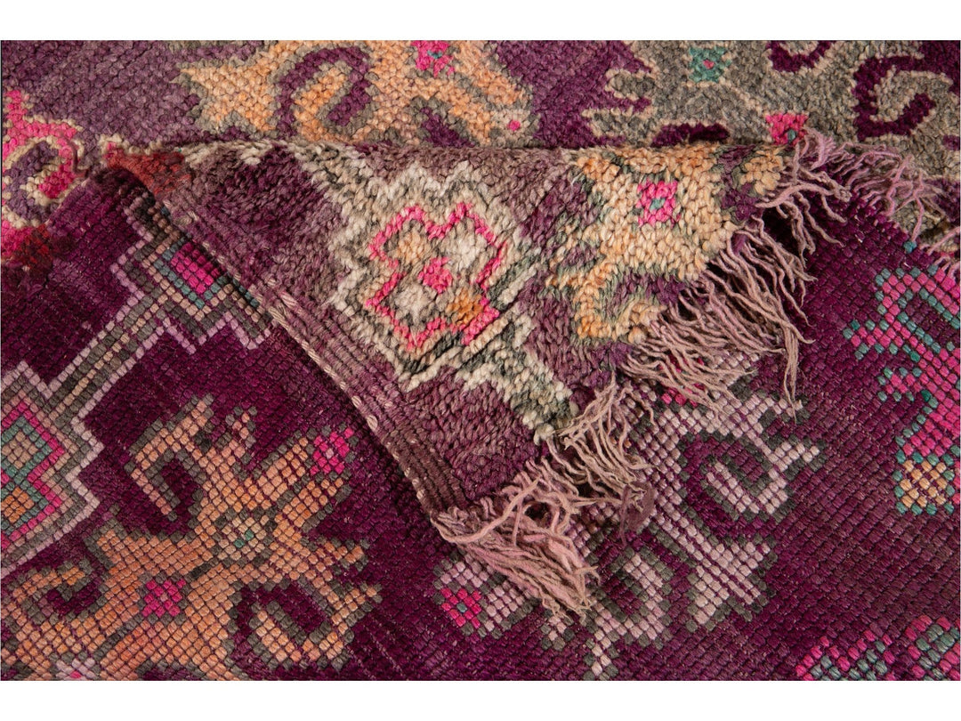 Vintage Red Moroccan Tribal Wool Rug, 6 x 10