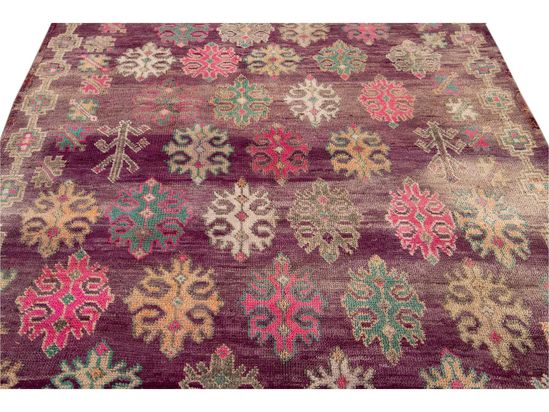 Vintage Red Moroccan Tribal Wool Rug, 6 x 10