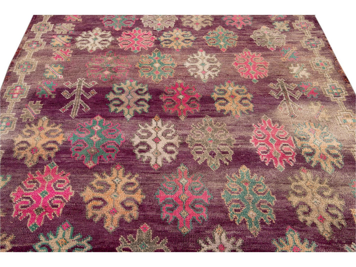 Vintage Red Moroccan Tribal Wool Rug, 6 x 10