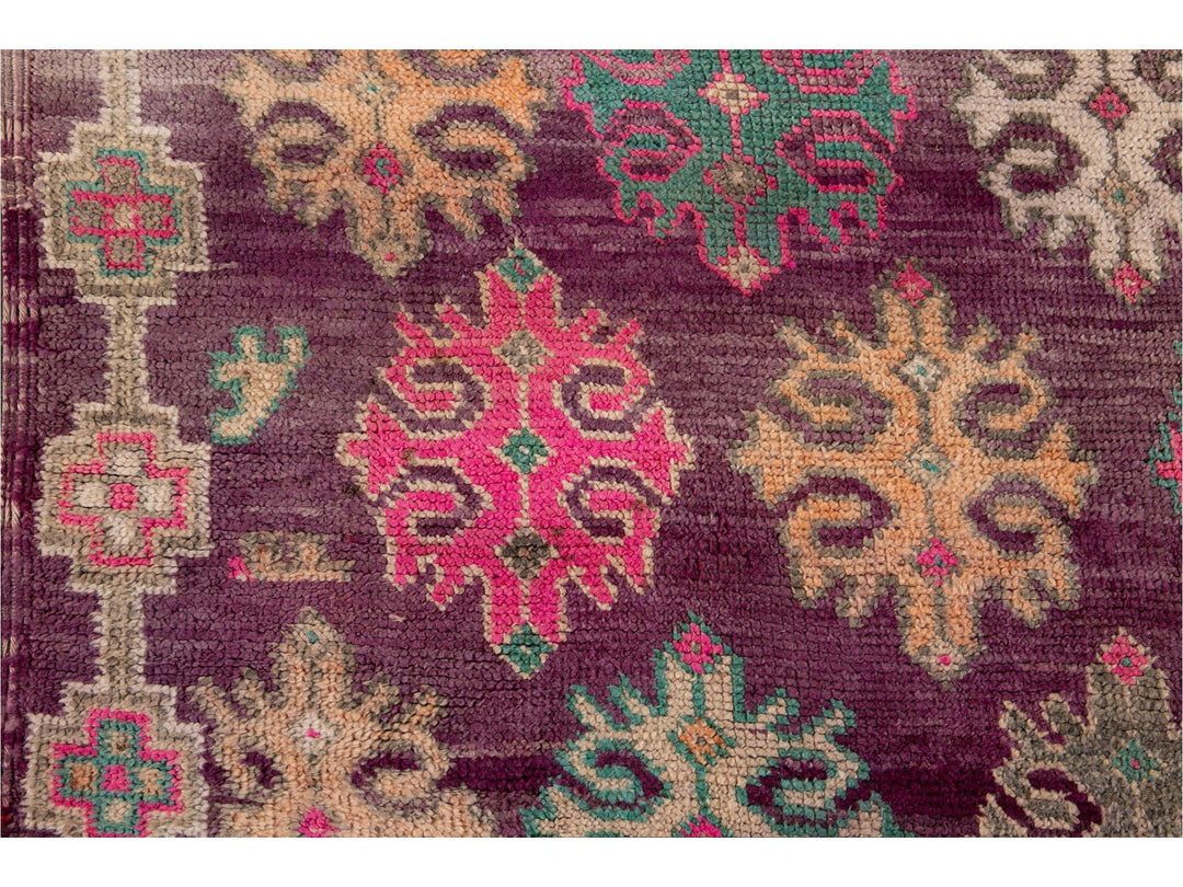 Vintage Red Moroccan Tribal Wool Rug, 6 x 10