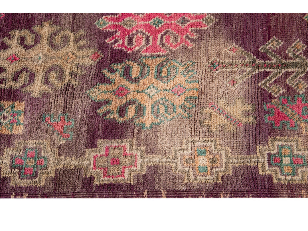 Vintage Red Moroccan Tribal Wool Rug, 6 x 10
